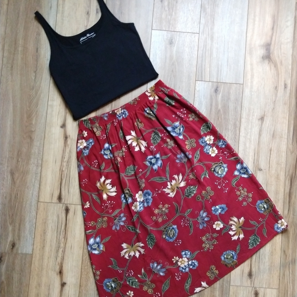 Vintage Floral Skirt